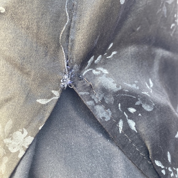 Vintage Floral Satin Maxi Skirt - Picture 5 of 9